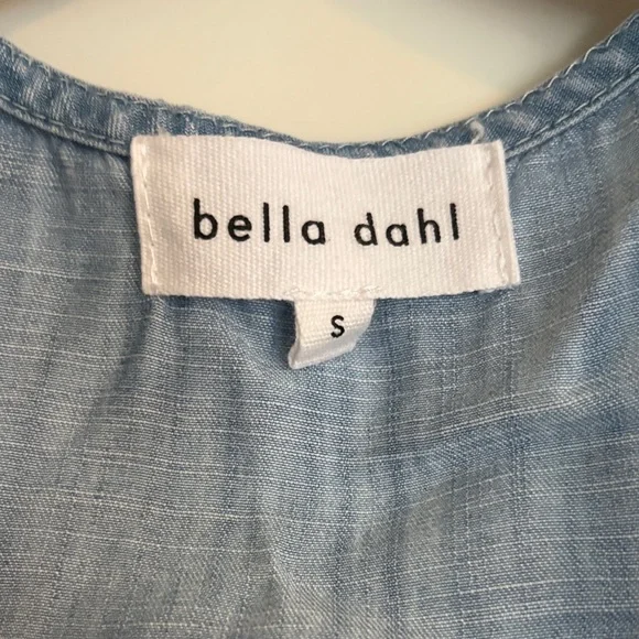 Bella Dahl Light Blue Sleeveless Denim Dress - like new size small - Picture 2 of 7